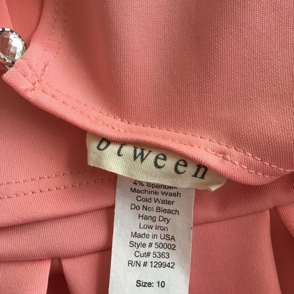 BTween Girls Coral Dress - Picture 3 of 3